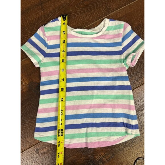 Old Navy Toddler Girls 18/24 Months Striped Tee and Black Skort Size 2T! - Picture 6 of 9